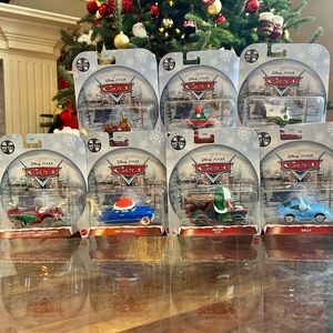 Disney Pixar Cars Holiday Christmas Mega Bundle -
7pc Diecast NWT